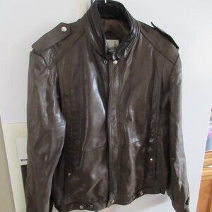 Vintage | Berman’s Leather Bomber Jacket size 42 mens